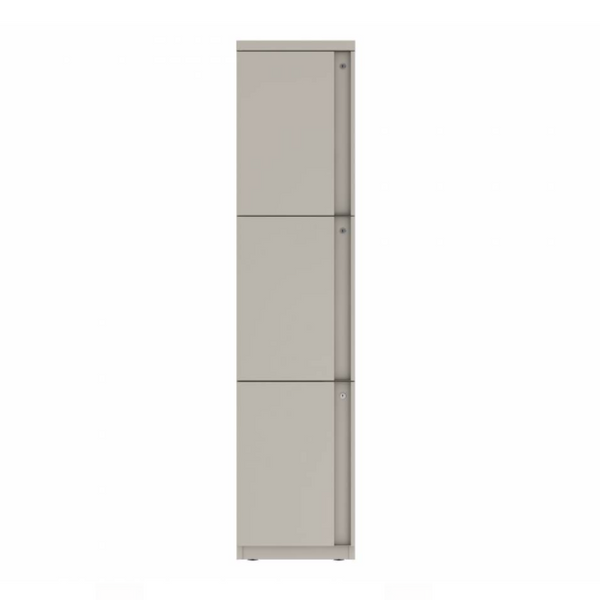 Prime™ 65.6"H Single Column Locker, Three Rows, 15"W x 18"D, Full Pull Doors - Left Opening