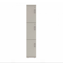 Prime™ 65.6"H Single Column Locker, Three Rows, 12"W x 18"D, Flat Metal Doors - Left Opening