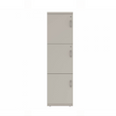 Prime™ 65.6"H Single Column Locker, Three Rows, 18"W x 18"D, Flat Metal Doors - Left Opening