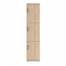 Prime™ 65.6"H Single Column Locker, Three Rows, 15"W x 18"D, Laminate Doors - Right Opening