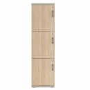 Prime™ 65.6"H Single Column Locker, Three Rows, 18"W x 18"D, Laminate Doors - Left Opening