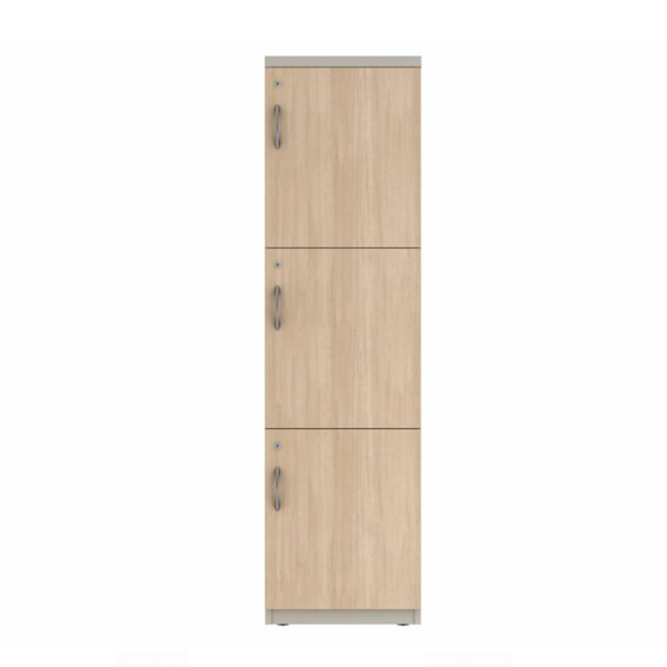 Prime™ 65.6"H Single Column Locker, Three Rows, 18"W x 18"D, Laminate Doors - Right Opening