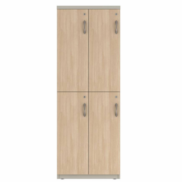 Prime™ 65.6"H Double Column Locker, Two Rows, 24"W x 18"D, Laminate Doors - Left Opening