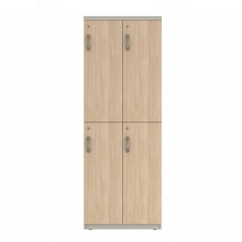 Prime™ 65.6"H Double Column Locker, Two Rows, 30"W x 18"D, Laminate Doors - Left Opening