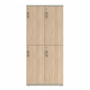 Prime™ 65.6"H Double Column Locker, Two Rows, 30"W x 18"D, Laminate Doors - Right Opening