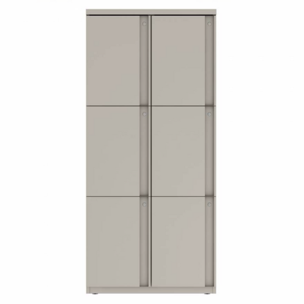 Prime™ 65.6"H Double Column Locker, Three Rows, 30"W x 18"D, Full Pull Doors - Left Opening