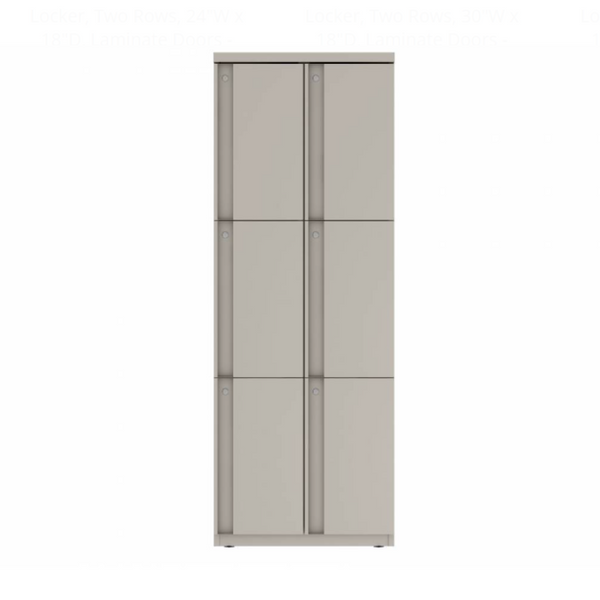 Prime™ 65.6"H Double Column Locker, Three Rows, 24"W x 18"D, Full Pull Doors - Right Opening