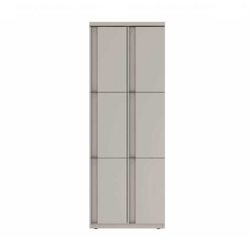 Prime™ 65.6"H Double Column Locker, Three Rows, 24"W x 18"D, Full Pull Doors - Right Opening