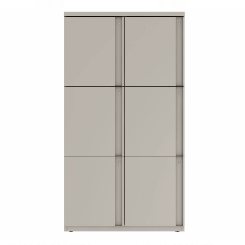 Prime™ 65.6"H Double Column Locker, Three Rows, 36"W x 18"D, Full Pull Doors - Left Opening