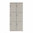 Prime™ 65.6"H Double Column Locker, Three Rows, 30"W x 18"D, Flat Metal Doors - Right Opening
