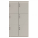 Prime™ 65.6"H Double Column Locker, Three Rows, 36"W x 18"D, Flat Metal Doors - Right Opening