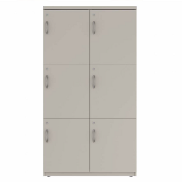 Prime™ 65.6"H Double Column Locker, Three Rows, 36"W x 18"D, Flat Metal Doors - Right Opening