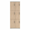 Prime™ 65.6"H Double Column Locker, Three Rows, 24"W x 18"D, Laminate Doors - Left Opening