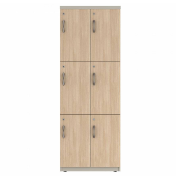 Prime™ 65.6"H Double Column Locker, Three Rows, 24"W x 18"D, Laminate Doors - Right Opening