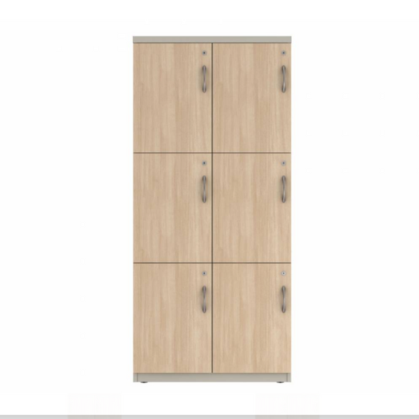 Prime™ 65.6"H Double Column Locker, Three Rows, 30"W x 18"D, Laminate Doors - Left Opening