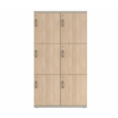 Prime™ 65.6"H Double Column Locker, Three Rows, 36"W x 18"D, Laminate Doors - Right Opening