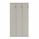 Prime™ 65.6"H Triple Column Locker, One Row, 36"W x 18"D, Flat Metal Doors - Left Opening