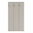 Prime™ 65.6"H Triple Column Locker, One Row, 36"W x 18"D, Flat Metal Doors - Right Opening