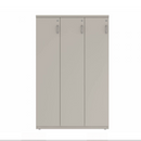 Prime™ 65.6"H Triple Column Locker, One Row, 42"W x 18"D, Flat Metal Doors - Left Opening