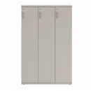 Prime™ 65.6"H Triple Column Locker, One Row, 42"W x 18"D, Flat Metal Doors - Right Opening