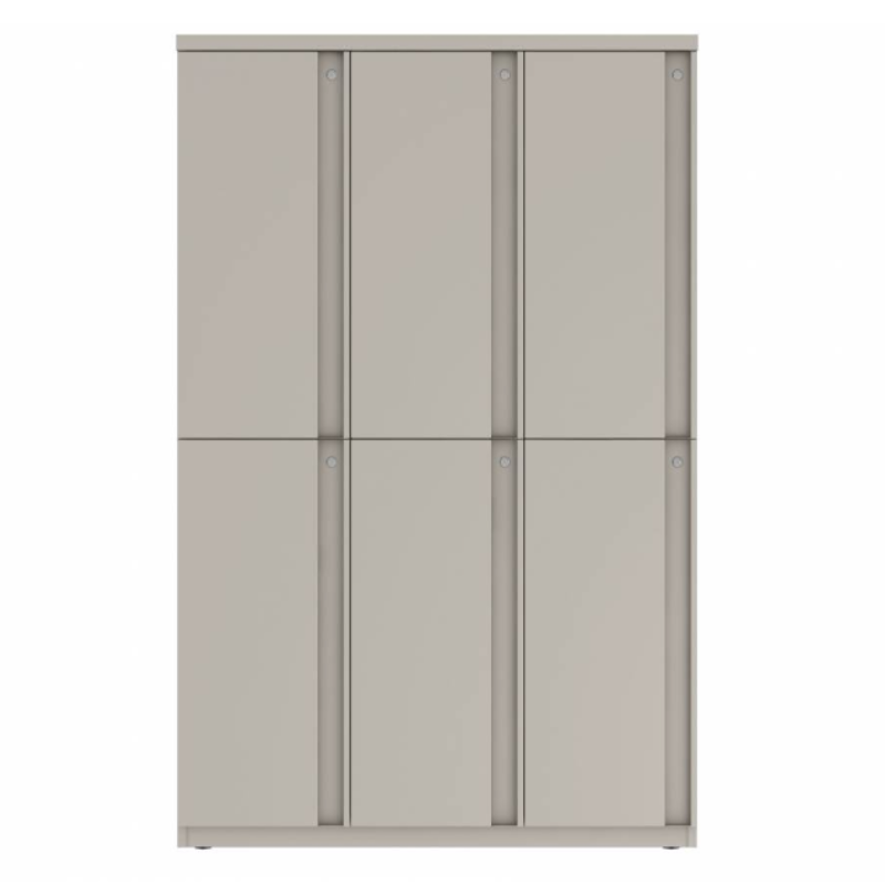 Prime™ 65.6"H Triple Column Locker, Two Rows, 42"W x 18"D, Full Pull Doors - Left Opening