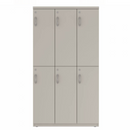 Prime™ 65.6"H Triple Column Locker, Two Rows, 36"W x 18"D, Flat Metal Doors - Right Opening