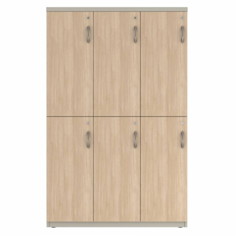 Prime™ 65.6"H Triple Column Locker, Two Rows, 42"W x 18"D, Laminate Doors - Left Opening