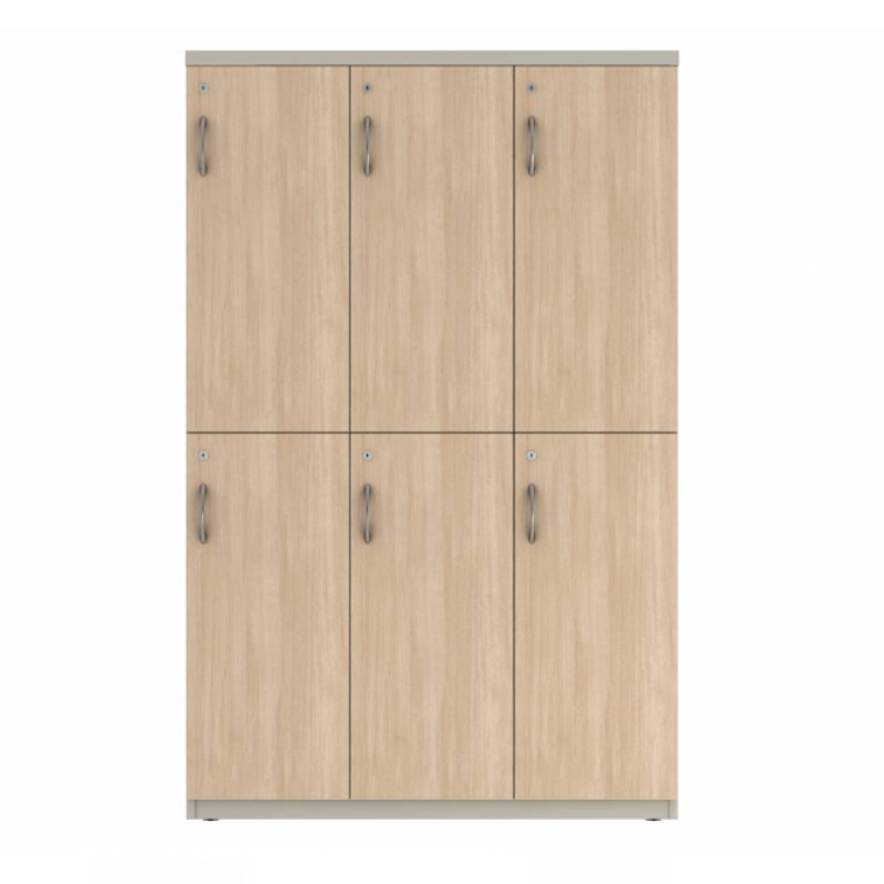 Prime™ 65.6"H Triple Column Locker, Two Rows, 42"W x 18"D, Laminate Doors - Right Opening