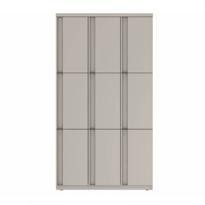 Prime™ 65.6"H Triple Column Locker, Three Rows, 36"W x 18"D, Full Pull Doors - Right Opening