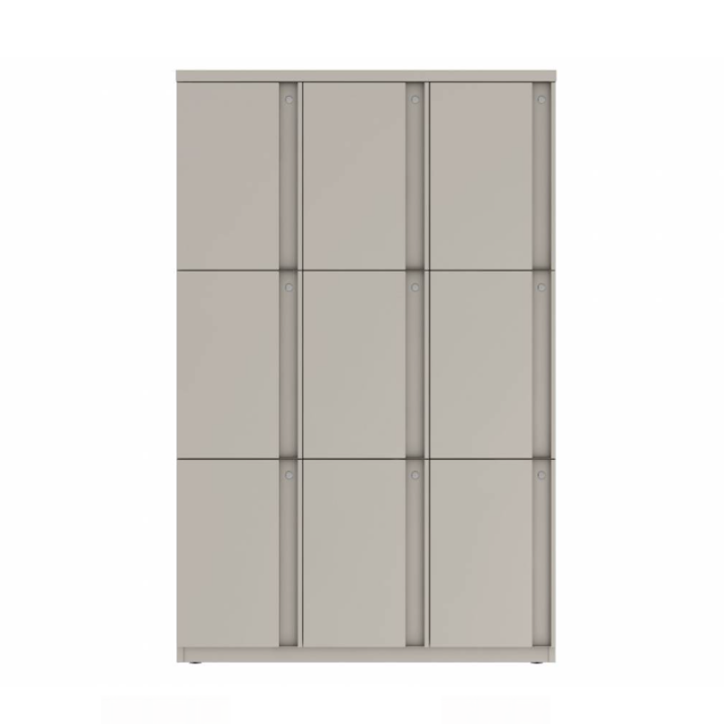 Prime™ 65.6"H Triple Column Locker, Three Rows, 42"W x 18"D, Full Pull Doors - Left Opening