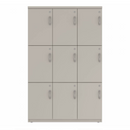 Prime™ 65.6"H Triple Column Locker, Three Rows, 42"W x 18"D, Flat Metal Doors - Left Opening