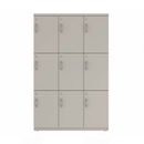 Prime™ 65.6"H Triple Column Locker, Three Rows, 42"W x 18"D, Flat Metal Doors - Right Opening