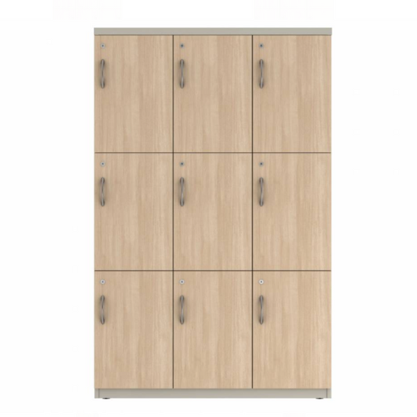 Prime™ 65.6"H Triple Column Locker, Three Rows, 36"W x 18"D, Laminate Doors - Right Opening