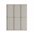 Prime™ 53.6"H Triple Column Locker, Two Rows, 42"W x 18"D, Full Pull Doors - Right Opening