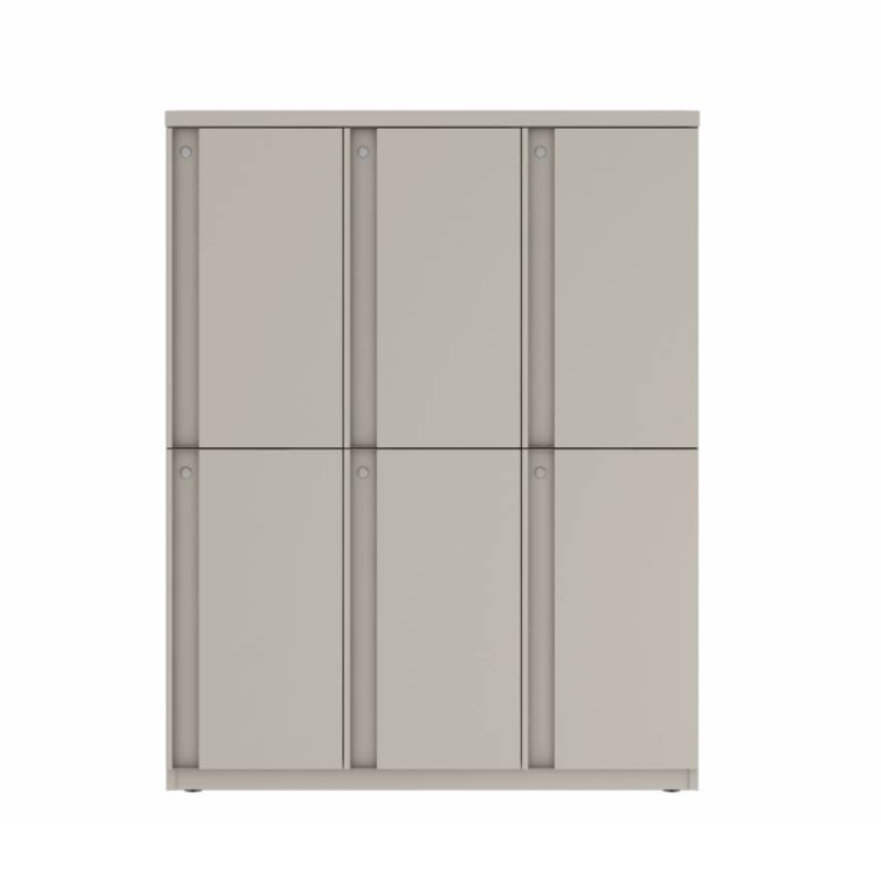 Prime™ 53.6"H Triple Column Locker, Two Rows, 42"W x 18"D, Full Pull Doors - Right Opening