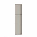 Prime™ 53.6"H Single Column Locker, Three Rows, 12"W x 18"D, Full Pull Doors - Left Opening