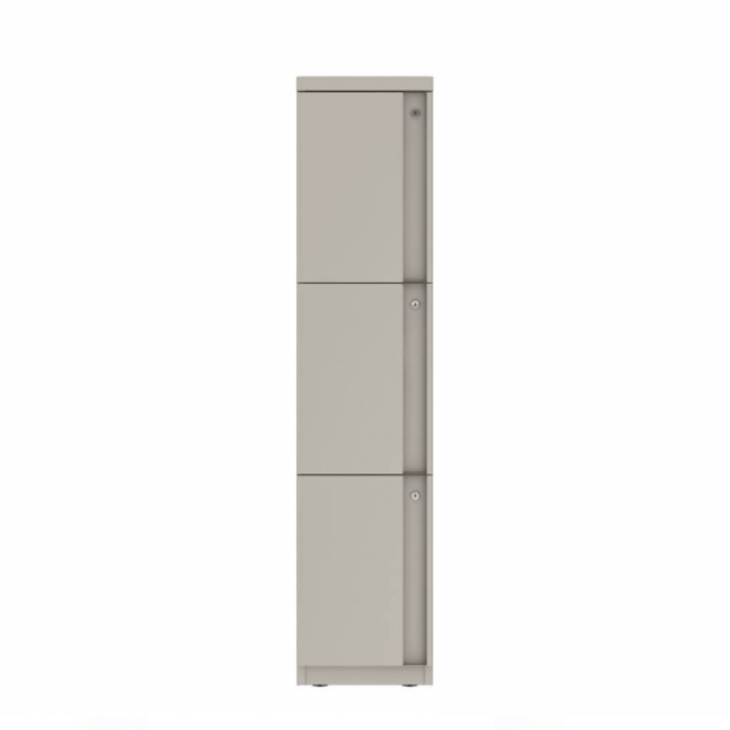 Prime™ 53.6"H Single Column Locker, Three Rows, 12"W x 18"D, Full Pull Doors - Left Opening