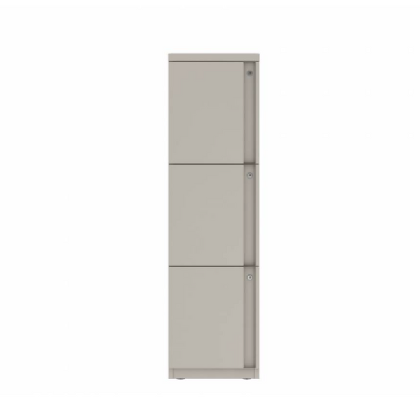 Prime™ 53.6"H Single Column Locker, Three Rows, 15"W x 18"D, Full Pull Doors - Left Opening