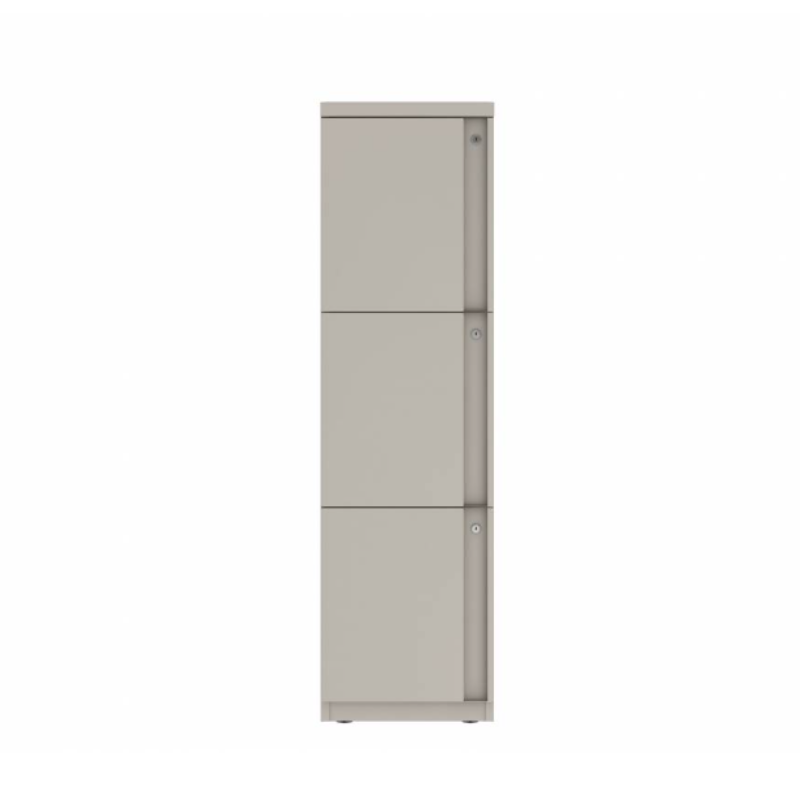 Prime™ 53.6"H Single Column Locker, Three Rows, 15"W x 18"D, Full Pull Doors - Left Opening