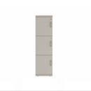 Prime™ 53.6"H Single Column Locker, Three Rows, 15"W x 18"D, Flat Metal Doors - Left Opening