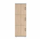Prime™ 53.6"H Single Column Locker, Three Rows, 18"W x 18"D, Laminate Doors - Left Opening