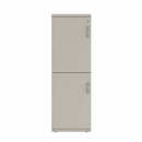 Prime™ 53.6"H Single Column Locker, Two Rows, 18"W x 18"D, Flat Metal Doors - Left Opening