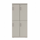 Prime™ 53.6"H Double Column Locker, Two Rows, 24"W x 18"D, Flat Metal Doors - Right Opening
