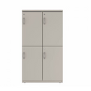 Prime™ 53.6"H Double Column Locker, Two Rows, 30"W x 18"D, Flat Metal Doors - Right Opening