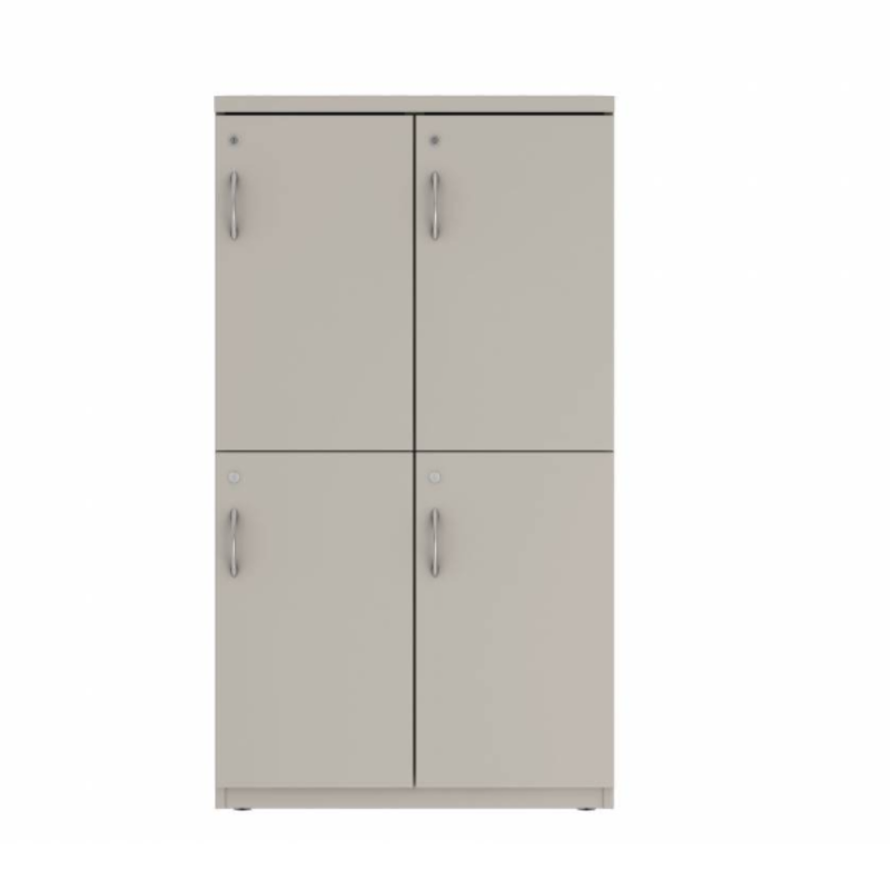 Prime™ 53.6"H Double Column Locker, Two Rows, 30"W x 18"D, Flat Metal Doors - Right Opening