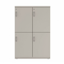 Prime™ 53.6"H Double Column Locker, Two Rows, 36"W x 18"D, Flat Metal Doors - Right Opening