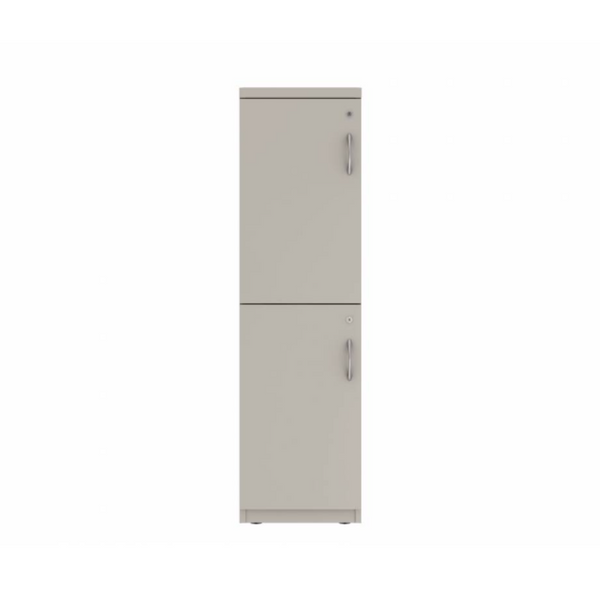 Prime™ 53.6"H Single Column Locker, Two Rows, 15"W x 18"D, Flat Metal Doors - Left Opening