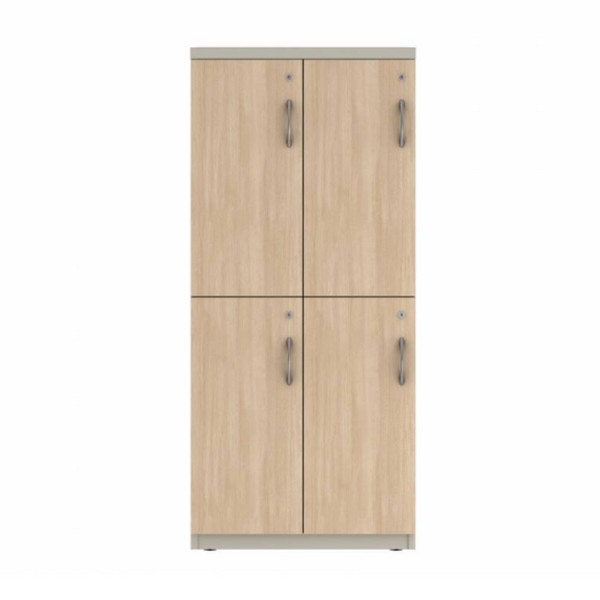 Prime™ 53.6"H Double Column Locker, Two Rows, 24"W x 18"D, Laminate Doors - Left Opening