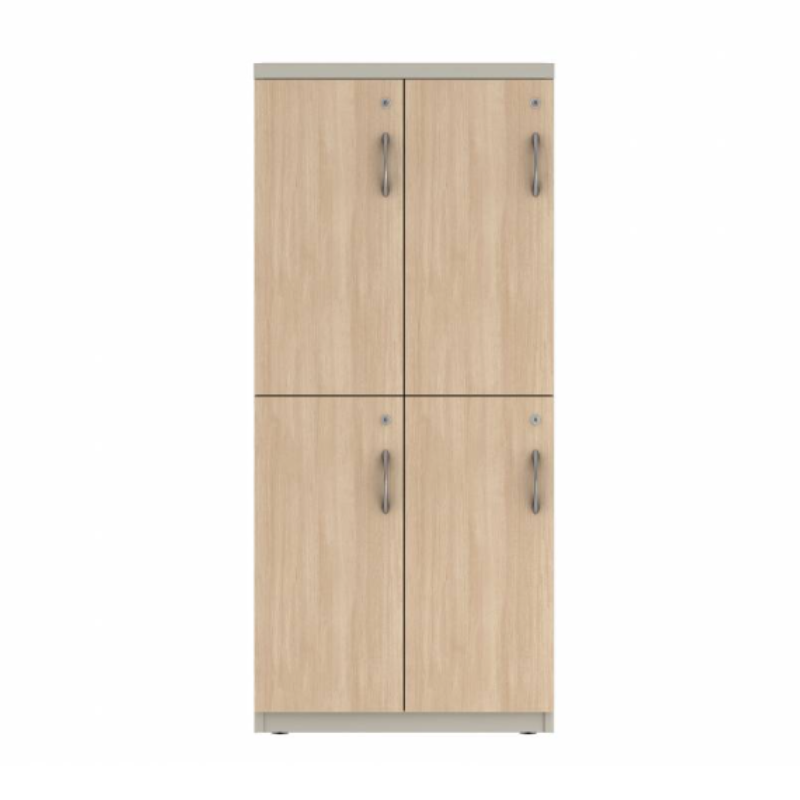 Prime™ 53.6"H Double Column Locker, Two Rows, 24"W x 18"D, Laminate Doors - Left Opening