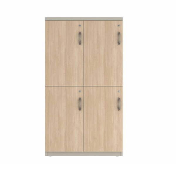 Prime™ 53.6"H Double Column Locker, Two Rows, 30"W x 18"D, Laminate Doors - Left Opening